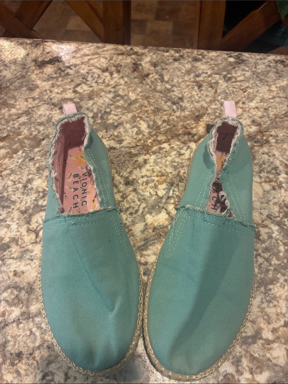 Vionic Women’s Teal Slip-On Espadrille Shoes